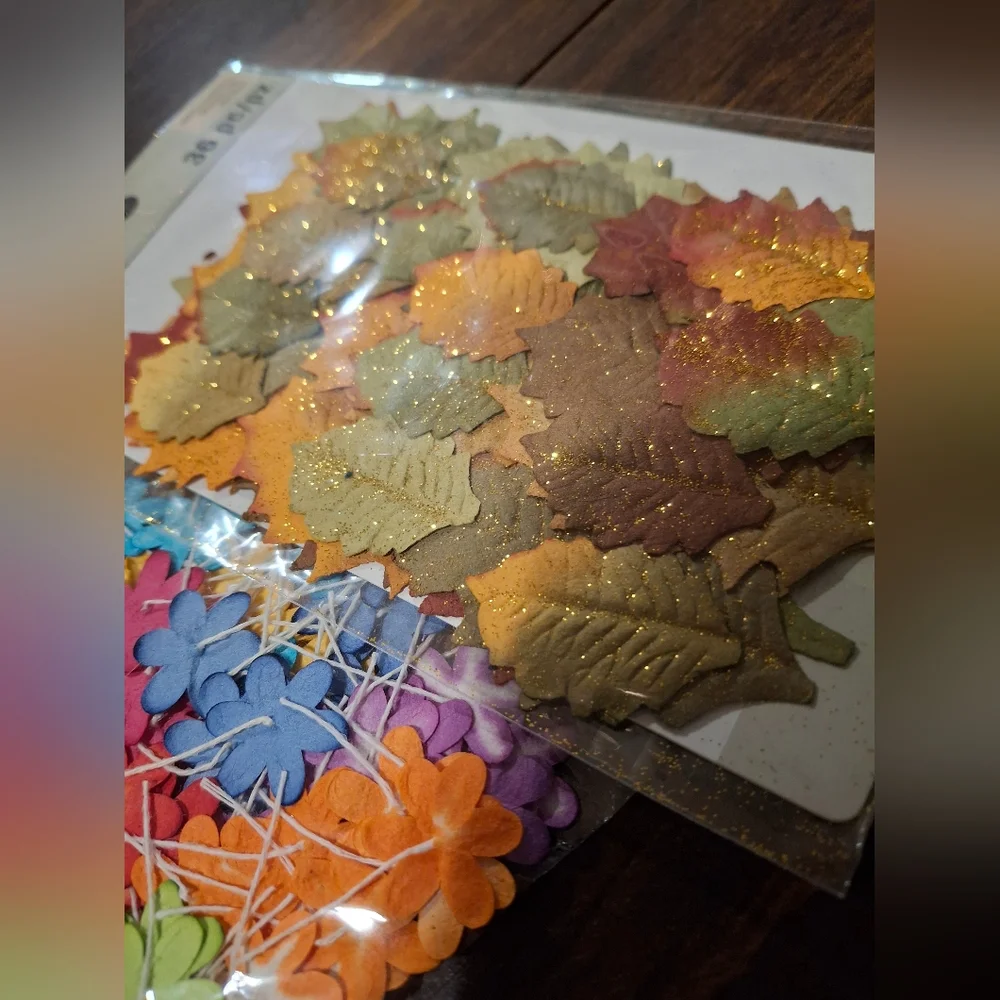 Paper Flower Floral Paper Crafts Mixed Media Scrapbook Art Supply  Embellishment